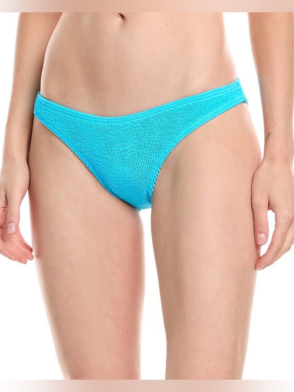 Bond-Eye Bright Turquoise Textured Bikini Bottom PR21-213